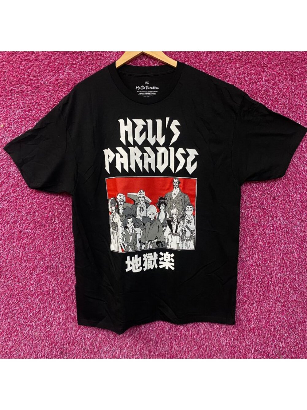 Hell's Paradise Jigokuraku Character Portrait Anime Graphic T-Shirt XL